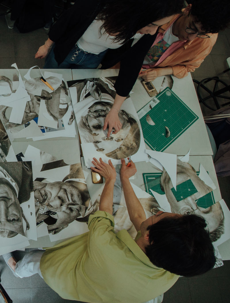 Work in progress during the improvisation workshop. Work in progress during the improvisation workshop.