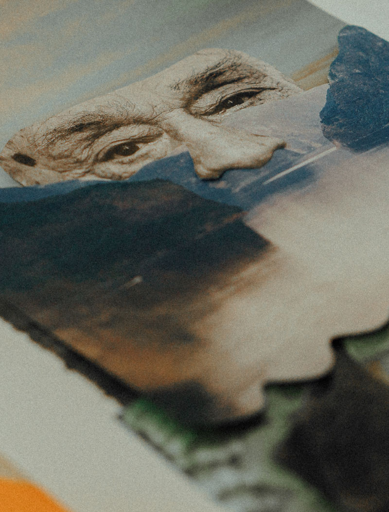 Step-by-step creation of an expressive artwork. Step-by-step creation of an expressive artwork.