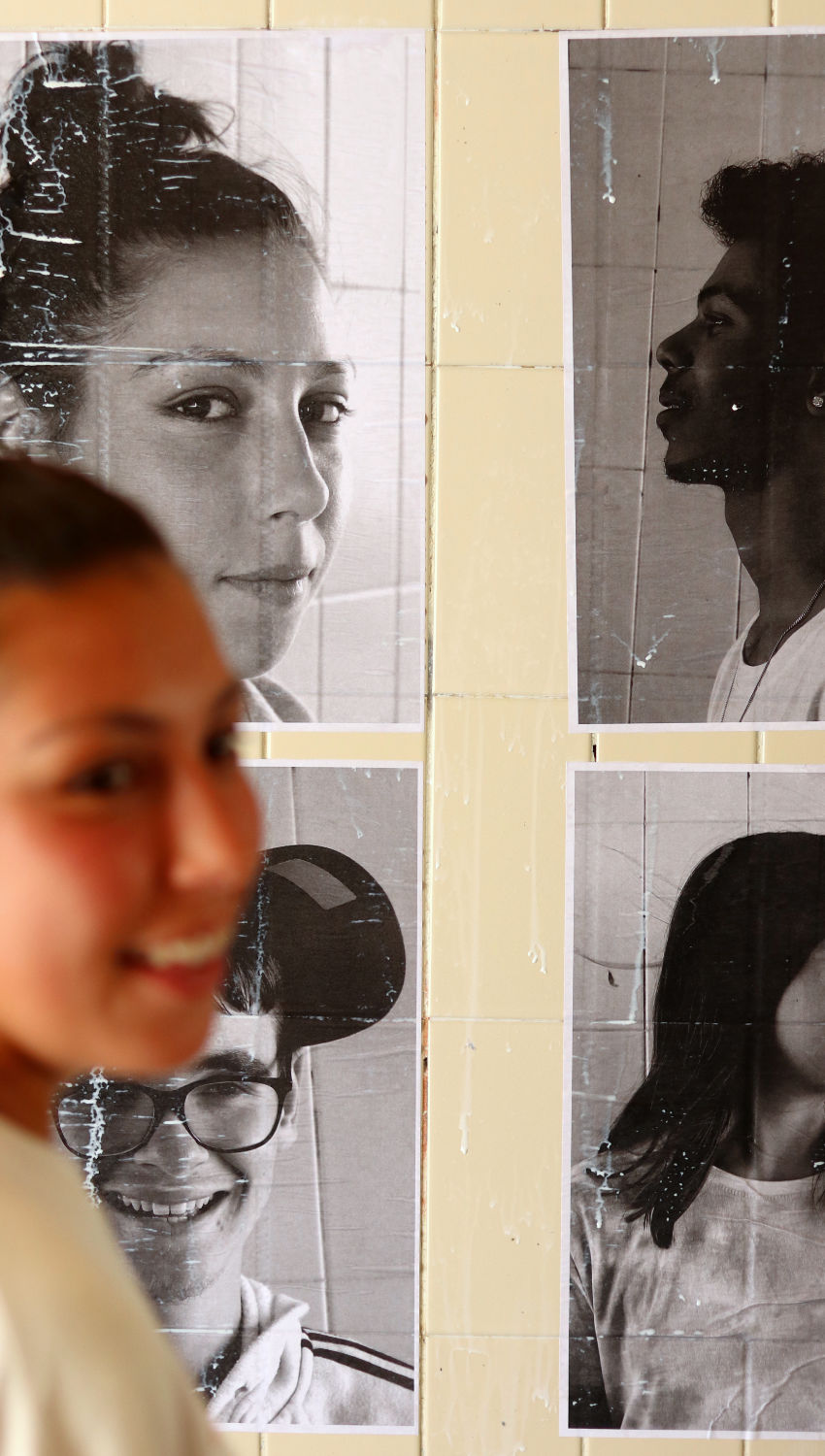 Collage session with Bairro Padre Cruz youth, encouraging collective belonging and identity. Collage session with Bairro Padre Cruz youth, encouraging collective belonging and identity.