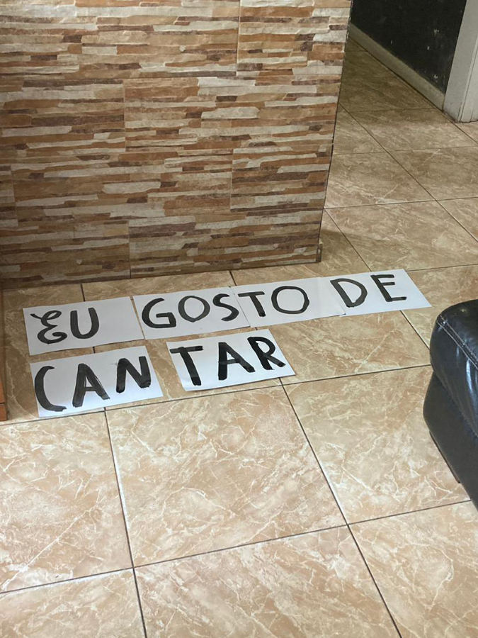 Workshop session focused on improving creative handwriting skills.