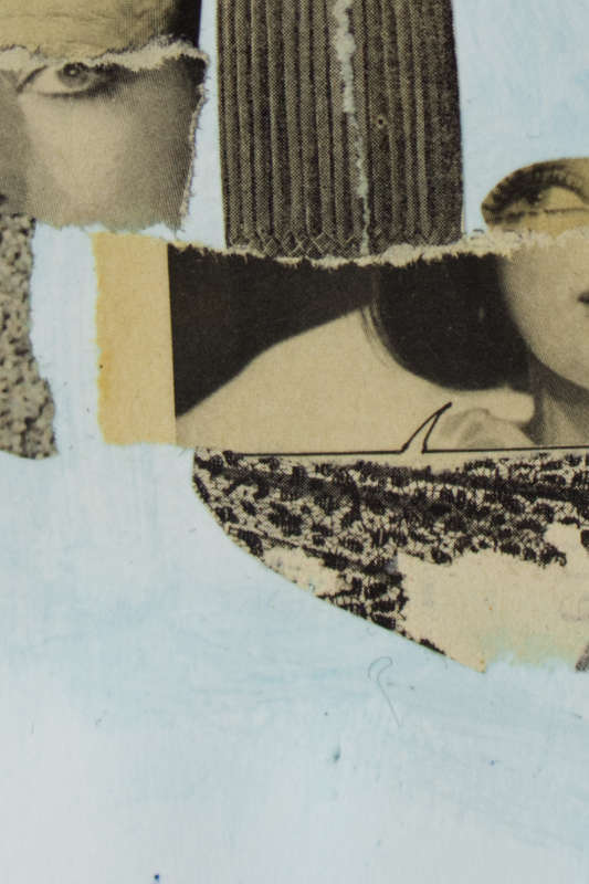 Detailed black and white paper cut-out, layered over a bright blue surface. Detailed black and white paper cut-out, layered over a bright blue surface.