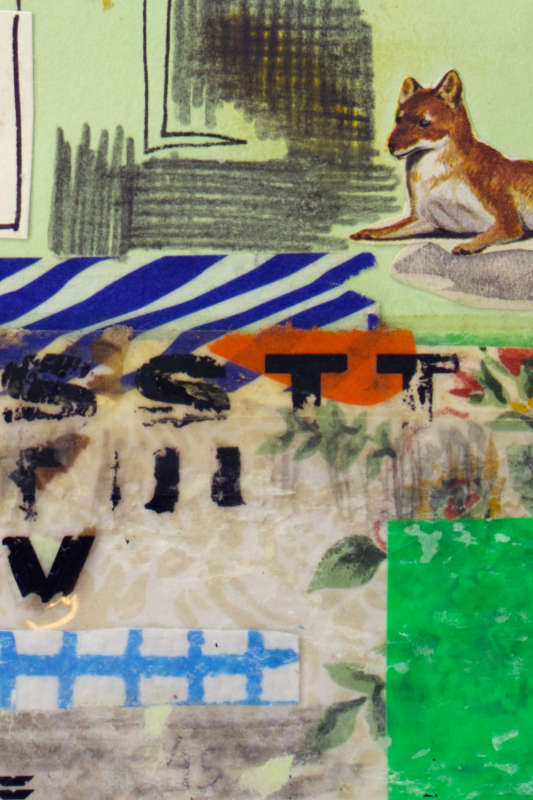 Unique mixed media composition by Margarida Girão, featuring hand-worked materials and diverse techniques. Unique mixed media composition by Margarida Girão, featuring hand-worked materials and diverse techniques.