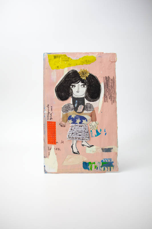 Handmade collage bursting with vibrant colors and intricate embroidery details. Handmade collage bursting with vibrant colors and intricate embroidery details.