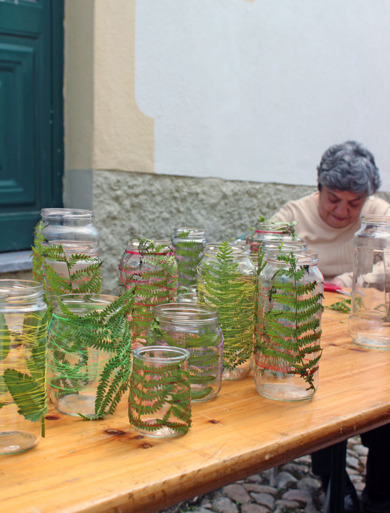 Decorations created in collaboration with the community.