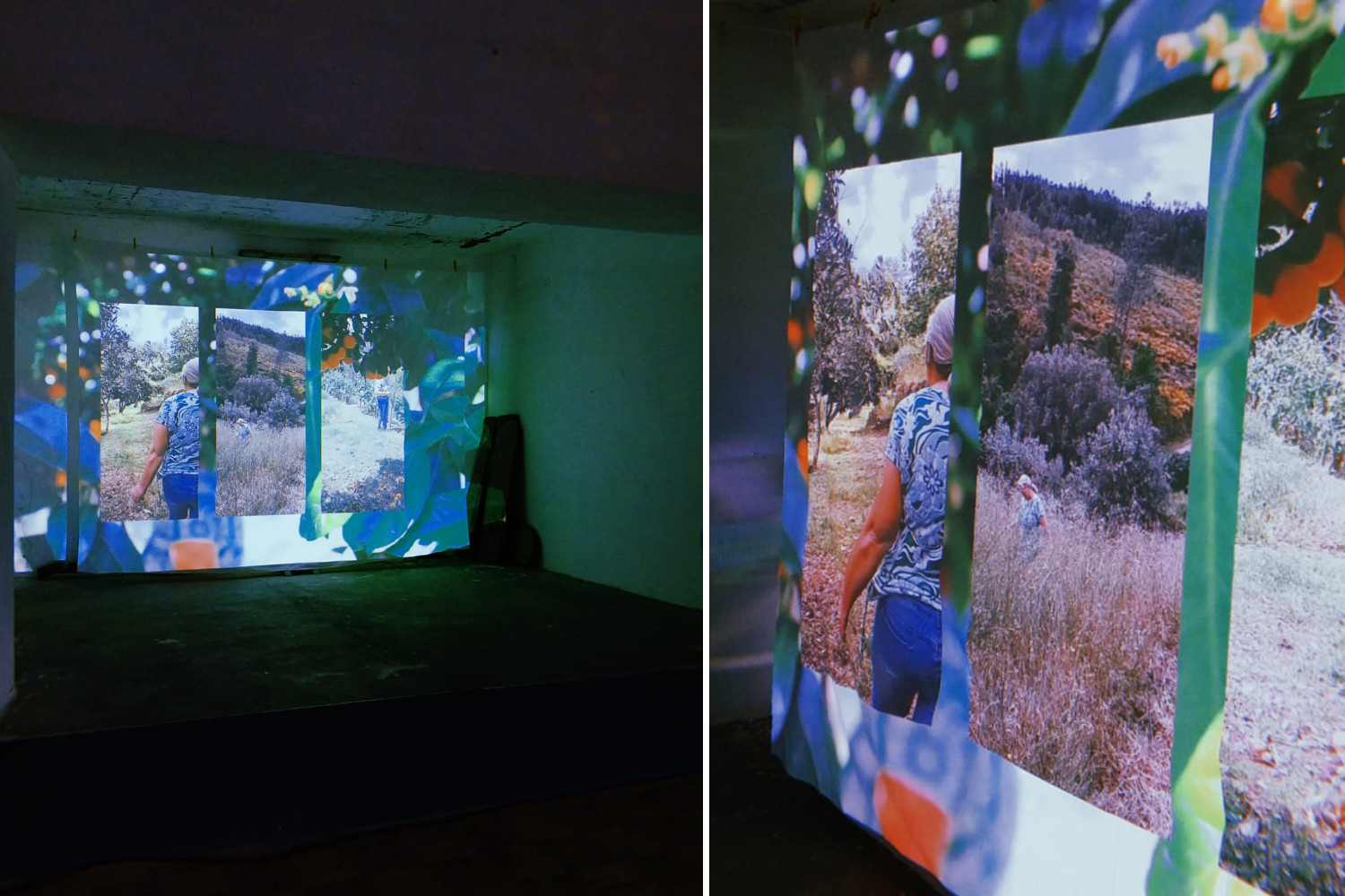Video installation projected at Casa do Povo, Bravo