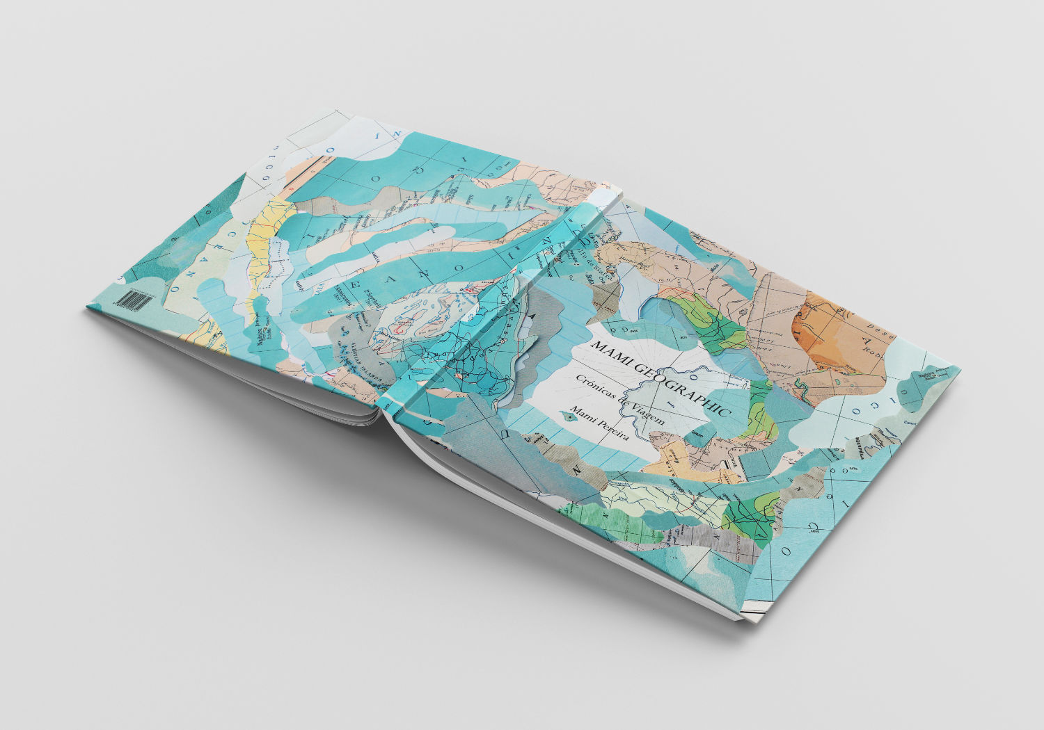 Original handcrafted collage for a book cover, showcasing detailed textures and creative visuals.