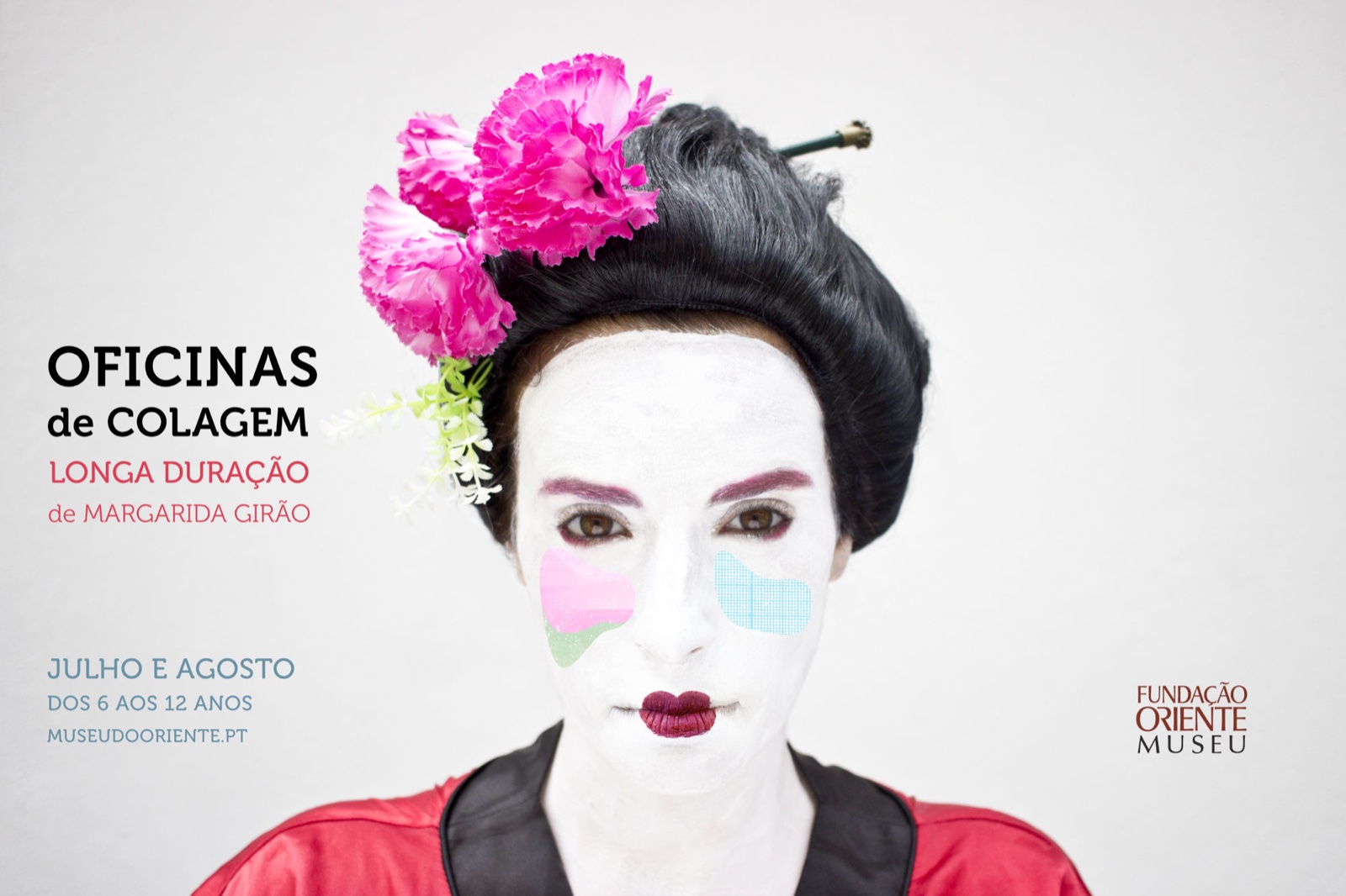 Final campaign image for collage workshops at Museu do Oriente.